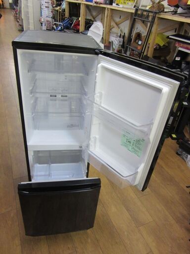 三菱 2ドア冷蔵庫 146L 2014年製 MR-P15X-B 100Lクラス ブラック 生活  