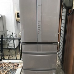 値下げ⭐︎HITACHI 6ドア冷蔵庫　R-SF57ZM  2010年製の画像