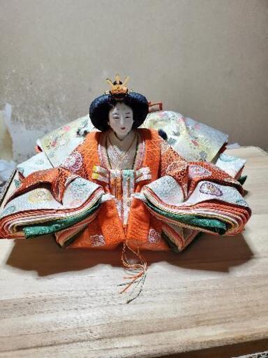 熊谷市島田人形店 京7番衣装着雛人形(親王飾り、金沢金箔の金屏風、畳