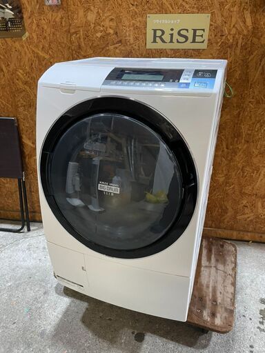 Q1905　日立　ドラム式洗濯機　１０ｋｇ　2013年　不具合なし清掃済み