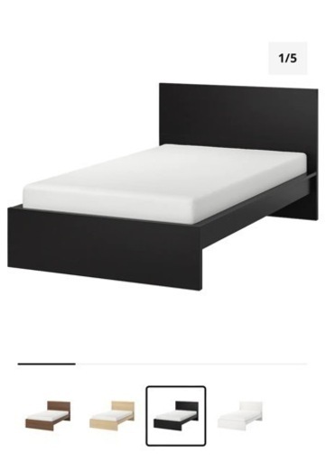 IKEA マルム　MALMベッドフレーム　ベッドセミダブル　収納付き