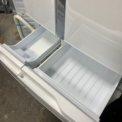 札幌市内配送無料 3ヶ月保証 2021年製 極美品 パナソニック 6ドアエコナビ搭載冷蔵庫 観音開き 451L NR-FVF456-W