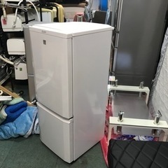 【リサイクルサービス八光　田上店　安心の3か月保証　配達・設置OK】三菱　冷凍冷蔵庫 2ドア冷蔵庫 MR-P15EE-KW1 ホワイト