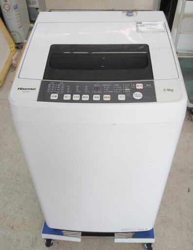 Hisense　ハイセンス　洗濯機　5.5k   2018年式　HW-E5502   外観に使用感有り　6ヶ月保証付