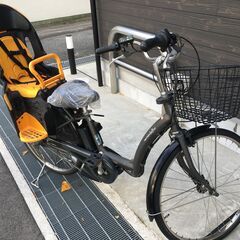 地域限定送料無料　ヤマハ　パス　ラフィーニ　三人乗り　新基準　8,7AH　グレー　ギュットアニーズ　ボーテ　神戸市　電動自転車 地域限定送料無料 ヤマハ パス ラフィーニ 三人乗り 新基準 8,7AH