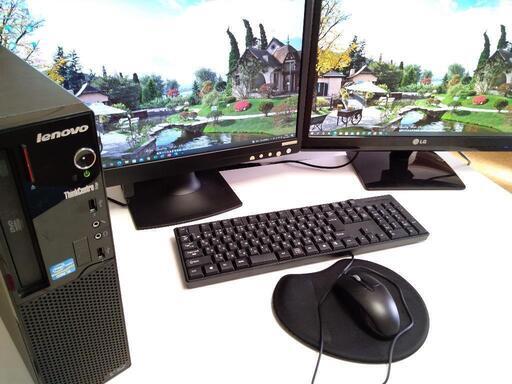 Lenovo＋デュアルモニター＋インテルi-5＋nVidiaゲーミング＋SSD480GB＋office2019＋Photoshop2021