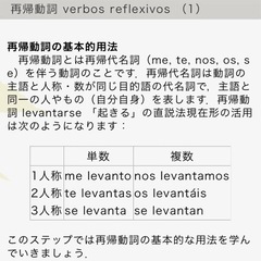 再帰動詞 verbos reflexivos