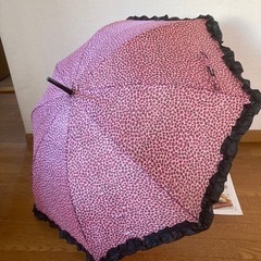ピンクの豹柄の傘