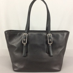 COACH オールドコーチ 黒レザー ジップトートバッグ アンティーク