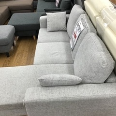 KK-100【ご来店頂ける方限定】カウチソファ3点セット グレー