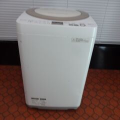 ID 958099　洗濯機シャープ7.0Kg　２０１７年製　ES-GE7A-N　キズ有、さび有