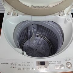 ID 958099　洗濯機シャープ7.0Kg　２０１７年製　ES-GE7A-N　キズ有、さび有