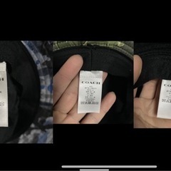 美品　COACH ハット帽3点セット