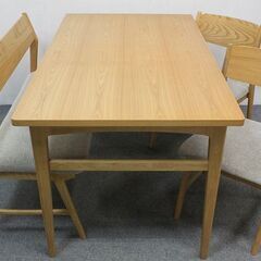unico/ウニコ 北欧スタイル SIGNE(シグネ) ダイニングテーブル/ベンチ/チェア×2 ナチュラル   中古家具 店頭引取歓迎 R4647)