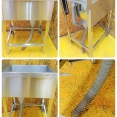 (563-0）ステンレス/業務用/一槽シンク/１槽シンク/W450×D600×H800ｍｍ/ＢＧあり♪/店舗/飲食店などに♪