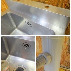 (563-0）ステンレス/業務用/一槽シンク/１槽シンク/W450×D600×H800ｍｍ/ＢＧあり♪/店舗/飲食店などに♪