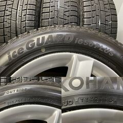 【YOKOHAMA ice GUARD iG50 PLUS 215/55R16】スタッドレス【audi A4 純正ホイール 16インチ 7J5HPCD112+46】バリ溝　(VTP464) クレジットカード QRコード決済可能