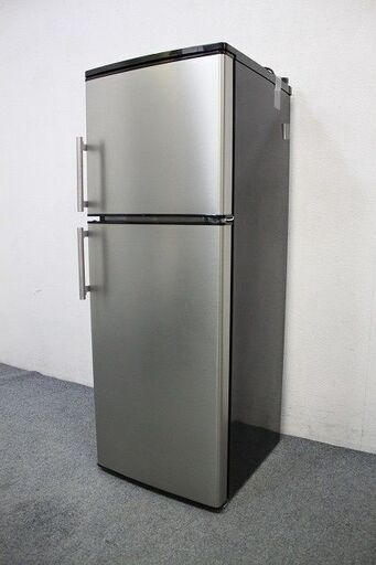 スタイリッシュ ステンレス2ドア冷凍冷蔵庫 136L バーハンドル MR-ST136A アズマ 2020年製   中古家電 店頭引取歓迎 R4608)