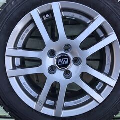 15インチのO.Z　MSWホイールスタッドレスタイヤ4本セット、１８５／６０Ｒ１５アウディなどに、取り付け無料