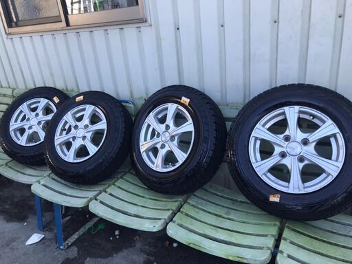 Weds Fang 13インチ 5J +36 PCD 100 4H 155/80R13 ブリザック 