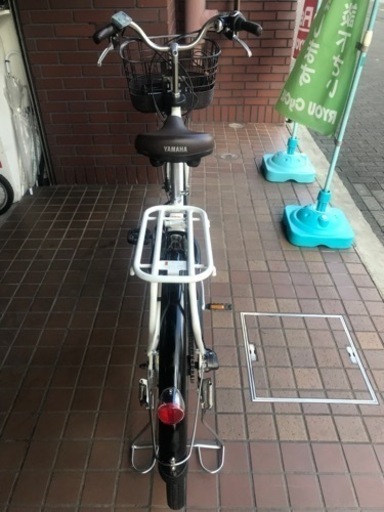 ★美品★26インチ　YAMAHA　PAS with　電動アシスト自転車　パールホワイト
