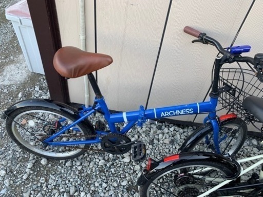 折りたたみ自転車 4台 黒、茶色、青、白