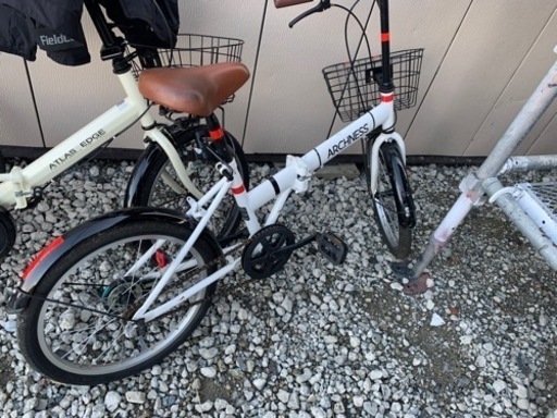 折りたたみ自転車 4台 黒、茶色、青、白