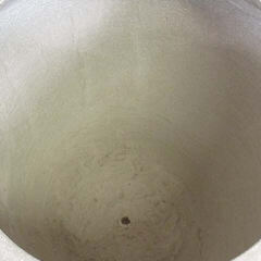 ss2929　未使用品　植木鉢　ライトグレー　超大型　陶器製　輸入雑貨　フラワーポット　白系　プランター　陶器鉢　直径58cm　デザイン　オシャレ　園芸　ガーデニング