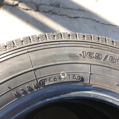 165/80R14 LT中古スタッドレスタイヤ４本セット