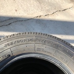 165/80R14 LT中古スタッドレスタイヤ４本セット