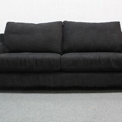 NOYES ノイエス　NewSugar Hi-Back Modern 3人掛けソファ ウレタン仕様 SSランク ブラック ウォールナット   中古家具 店頭引取歓迎 R4643)