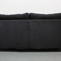 NOYES ノイエス　NewSugar Hi-Back Modern 3人掛けソファ ウレタン仕様 SSランク ブラック ウォールナット   中古家具 店頭引取歓迎 R4643)