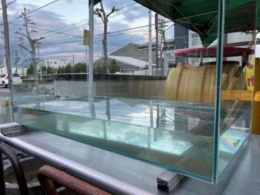 ガラスの水槽 W900×H450×D450 中古