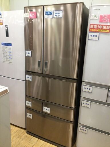 【安心６カ月保証付】TOSHIBA 6ﾄﾞｱ冷蔵庫 GR-F62FX 2014年製 【ﾄﾚﾌｧｸ桶川店】