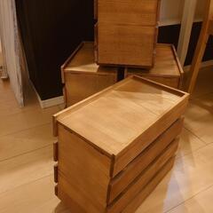 【ネット決済】在庫4つ スタックボックス 木製 収納ボックス