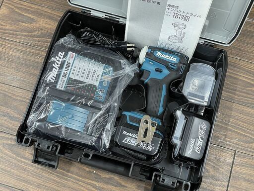札幌 引き取り マキタ 新品 インパクトドライバ TD162DRGX 6.0Ah バッテリ2個
