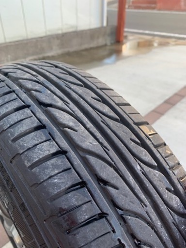 175/70/R14 ダンロップ バリ溝！イボ付！ホイール付タイヤ4本セット