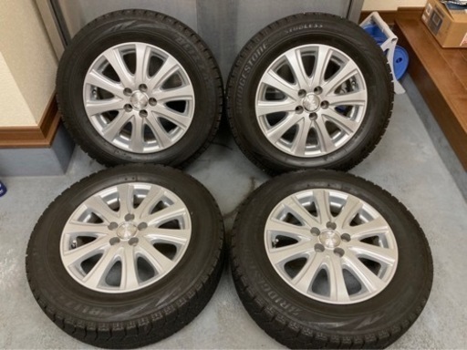 期間限定値下げ‼️⭐️☆美品アルミ☆⭐️‼️ブリヂストン VRX  スタッドレス 195/65R15 エアベルグアルミ　ET43 15×6J 5H×114.3