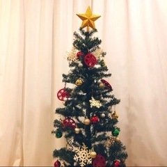【ネット決済】クリスマスツリー 150cm LED,装飾付き