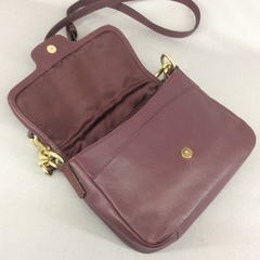 COACH オールドコーチ ボルドーレザー 2wayショルダーバッグ パイソン
