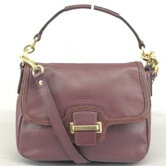 コーチ COACH 2Way ショルダー　ホーボー　レザーバック ボルドー 良品 COACH コーチ 2WAY ショルダーバッグ ターンロック ホーボー