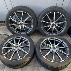 225/45R18 アルミホイールセット！ ナット付