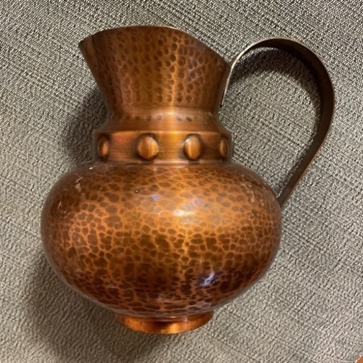 アンティーク　銅製　ドイツ製　ウォール社　水差し　花瓶