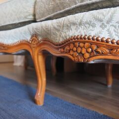 フランスアンティーク3人掛けソファー