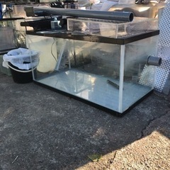 サイドフロー ガラス水槽 90×45 ろ過槽　