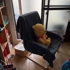 【ネット決済】IKEA椅子　アームチェア, ホルムビー ナチュラル
