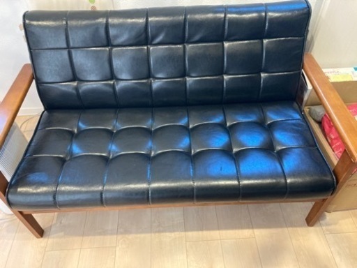 【中古品】おしゃれな二人掛けソファ