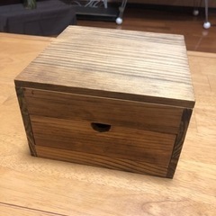 【ネット決済】小さい　木箱　メイクボックス