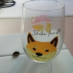 【新品】ポーランド製　柴犬柄うすくちグラス