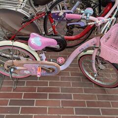 【ネット決済】プリンセス自転車　３歳位〜　コマもお渡しします